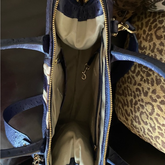 Brahmin Caroline Navy Narvi Handbag - Picture 3 of 5